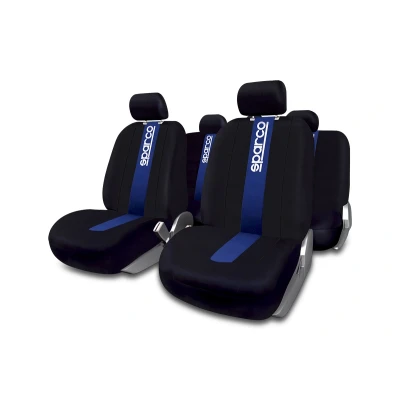 Imagen de SPARCO ContiClassic SPC1011 Cubreasiento Azul, negro Estampado Poliéster delante y detrás