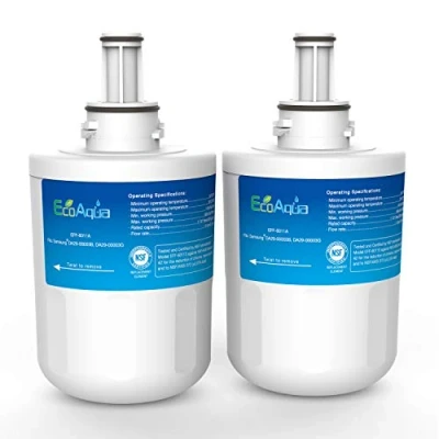 Imagen de EcoAqua EFF 6011A Filtro de Agua para Nevera Compatible con Samsung DA29 00003G, HAFCU1/XAA, HAFIN2/EXP, DA97 06317A, 00003A, 00003B, APP100/1, DA61 00159, SGF DSB20, WSS 1 (2)