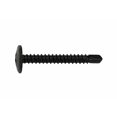 Imagen de INDEX Fixing Systems TAEN Pack de 500 tornillos autotaladrantes cabeza alomada baja, huella Phillips y arandela estampada (recubrimiento cincado, 4,2 x 13 mm) color negro