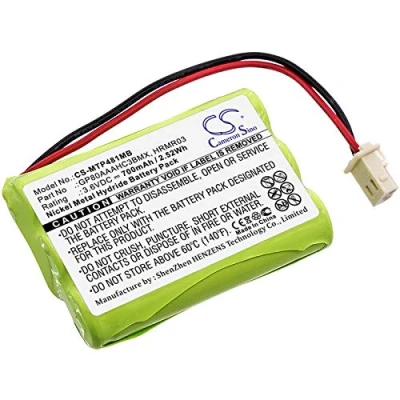 Imagen de CS MTP481MB Batería 700mAh Compatible con [Motorola] MBP481, MBP482, MBP483 sustituye GP80AAAHC3BMX, HRMR03