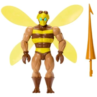Imagen de Masters of the Universe Origins Cartoon Collection Buzz Off Figura de acción, líder las abejas 14cm con alas, gafas y lanza, inspirado en la serie televisión los años80, JBM88