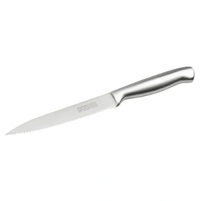 Imagen de NIROSTA Cuchillo cocina sierra en acero inoxidable japones CCR+ con mango ergonómico, 24x2,5x1,5cm, 1ud.