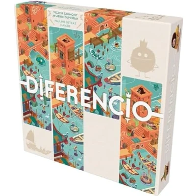 Imagen de Asmodee KYF Edition Diferencio Juegos de Mesa Memoria Visual Ambiente a Partir 7 años 2 6 Jugadores Versión Francesa