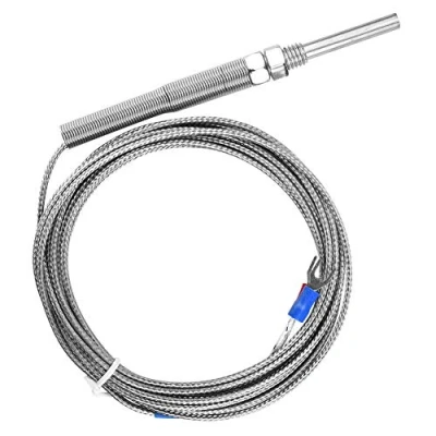 Imagen de Controlador de Temperatura, Keenso Sensor Termopar Tipo K Rosca M8 Hilo Temperatura (5M)