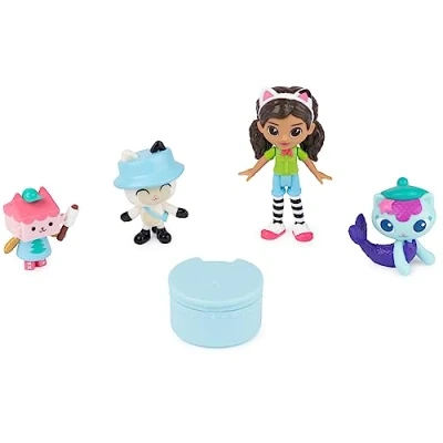 Imagen de LA CASA DE MUÑECAS GABBY PACK 4 FIGURAS GABBY&#039;S DOLLHOUSE + CAJA SORPRESA CON ACCESORIO MISTERIOSO 6067225 Juegos Infantiles Muñecas Para Niñas Juguetes Niños 3 años