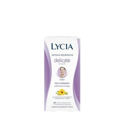 Imagen de Lycia Delicate Touch Strisce Depilatorie Viso Pelli Sensibili 20 pz