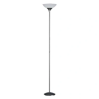 Imagen de Reality Leuchten Lámpara de pie Color titan con interruptor incorporado, Necesaria 1 bombilla E27 máximo 100W excluida, Blanco, Unidad (Paquete 1)