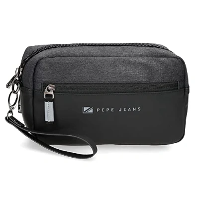 Imagen de Pepe Jeans Jarvis Neceser Dos Compartimentos Verde 26x16x12 cms Piel Sintética y Poliéster L by Joumma Bags