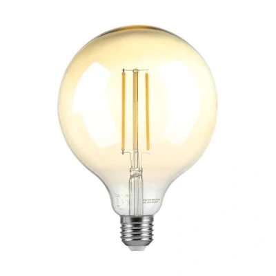 Imagen de V TAC VT 2018 8W Vintage LED filamento Globo Bombilla E27 ámbar G125 luz Variable 2200k SKU 217155