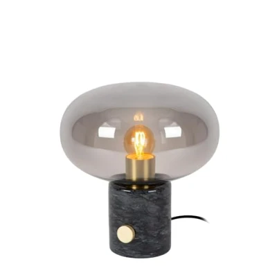 Imagen de Lucide CHARLIZE Lámpara de mesa Ø 23 cm 1xE27 Ahumado