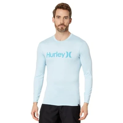 Imagen de Hurley OAO Quickdry Rashguard LS Camisa de protección Sarpullido, Sea Haze, L para Hombre