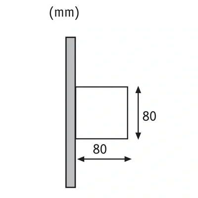 Imagen de Paulmann Cybo Aplique LED para exteriores, 2.700 K, 8 x cm, blanco