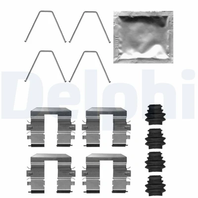 Imagen de DELPHI LX0708 Kit de accesorios, pastillas frenos HYUNDAI: Tucson, KIA: Sportage IV