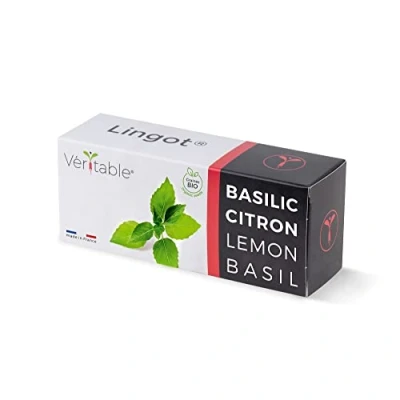 Imagen de Lingot® Albahaca de Limon BIO Compatible con Huerto di Interior Véritable® y Exky® Recarga lista para usar Sustrato semillas integradas