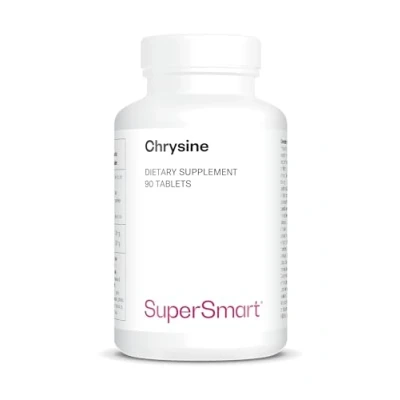 Imagen de SuperSmart Chrysine Crisina Potente Flavonoide Natural Ayuda a Balancear Hormonas Exctrato de Pasiflora Sin OGm 90 Comprimidos