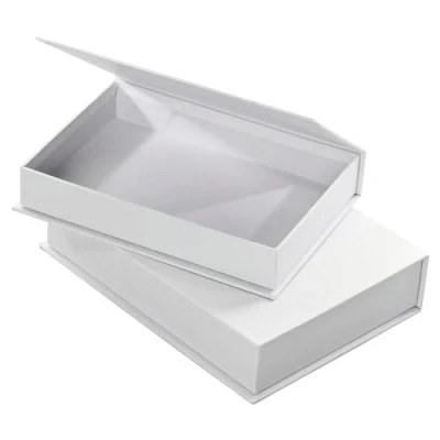 Imagen de folia Cajas de cartón con Tapa abatible, 2 Unidades, en tamaños Blanco, Ideales para Pegar, Pintar y Decorar, (MAX Bringmann KG 3313)