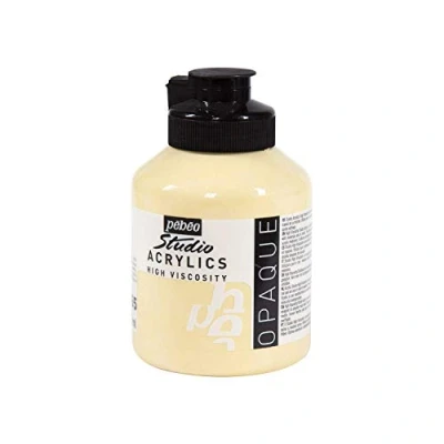 Imagen de Pébéo Acrílico Fine Studio Pintura Acrílica, 500 ml, Beige (Marfil)