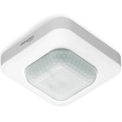 Imagen de Oktaplex Leo Detector de movimiento interior (360, alcance 10 m, 230 V, sensor movimiento, apto para LED, color blanco
