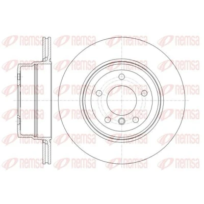 Imagen de REMSA Disco de freno BMW: 5 Sedán, Touring Eje trasero 319,7, 320mm 20mm ventilado 61336.10 34216763345,34216864053,BDM753120,DCA6133610