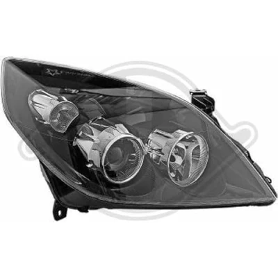 Imagen de DIEDERICHS 1825986 Faros derecha H7, H7/H1, H1 negro, transparente OPEL: Vectra C Berlina, CC
