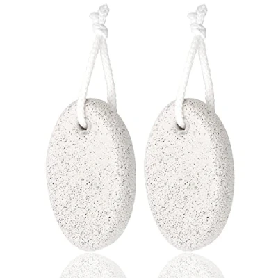 Imagen de Vesaneae 2PCS Piedra Pomez, Pomez para Pies, de Lava Natural Pies Cuidado, Elimina la Piel Muerta, Callos, Dura y Manos