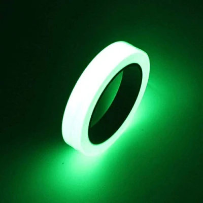 Imagen de GTIWUNG 10M x 1CM Cinta Adhesiva Luminosa, Fluorescente Adhesiva, Autoadhesiva Etiqueta de Seguridad Luminoso Verde, Decorativa Pared 1 Rollo