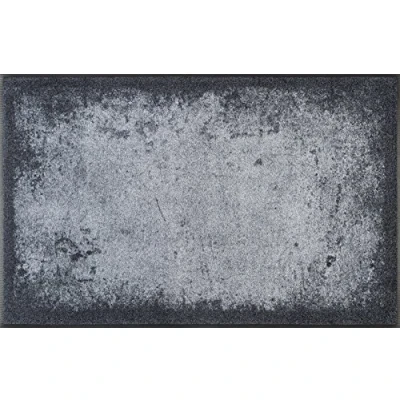 Imagen de Wash+Dry Alfombra Shades of Grey 75x120cm, Adecuada para Interiores y Exteriores, Lavable