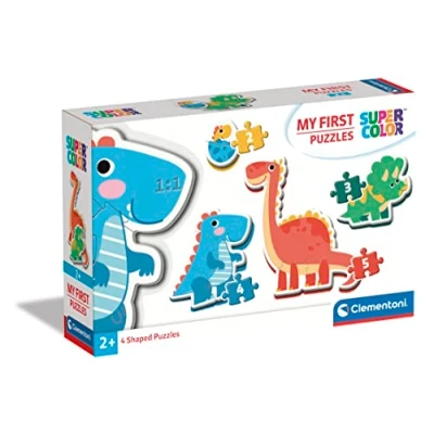 Imagen de Clementoni Puzzle Infantil Progresivos: 3 6 9 12 Piezas Dinosaurios Desde 2 años (20834)