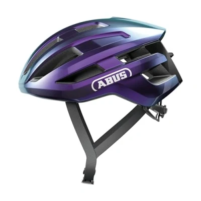 Imagen de ABUS casco de ciclismo carretera PowerDome ligero con sistema ventilación inteligente y perfil aerodinámico Made in Italy para hombres mujeres morado, talla S