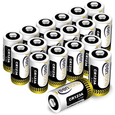 Imagen de Keenstone CR123A Pilas Desechables 3V 1600mAh 18PCS Batería para Linterna, Cámara Digital, Videocámara, Juguetes, Antorcha, No USA en Arlo
