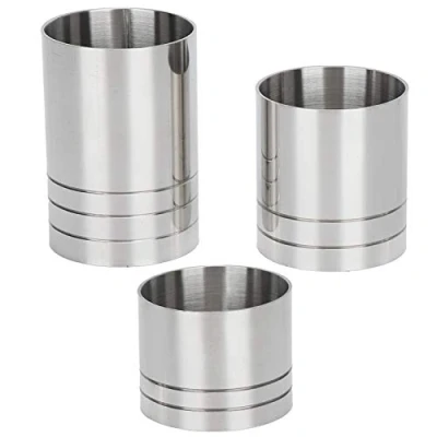 Imagen de Cocktail Jigger Bar Juego de Tazas medidoras bebidas onzas Herramienta barman (25 ml + 35 50 ml), para cócteles, Medidor doble cócteles medidas