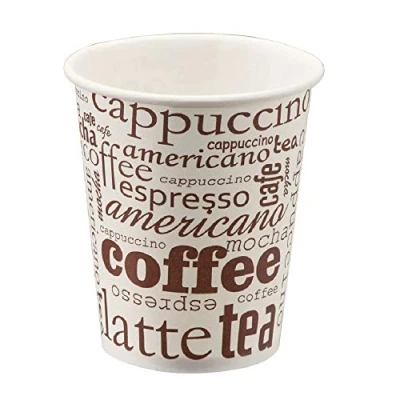 Imagen de TELEVASO 1000 Vasos Desechables 237 ML Cafe Carton para Cafe, ecologicos Reutilizables Bebidas Calientes, te, Leche, Resistentes al Calor, Capacidad