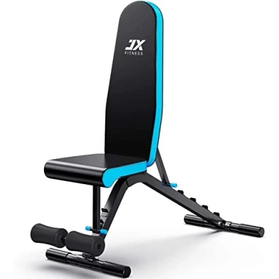 Imagen de JX FITNESS banco de pesas ajustable inclinado plano entrenamiento 90 grados vertical en casa gimnasio