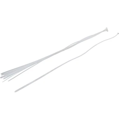 Imagen de BGS Diy 80779 Surtido de sujetacables blancos 8,0 x 1000 mm 10 piezas