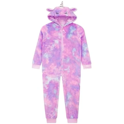 Imagen de Harry Bear Pijama De Unicornio Mono Pijamas Polares Niño Manta Morado 12 13 Años
