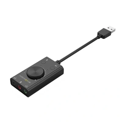 Imagen de TerraTec AUREON Tarjeta de Sonido Externa USB 5.1 2 en 1 estéreo con Control Volumen y Volumen, Plug &amp; Play para PC, portátil, Tableta, MacBook