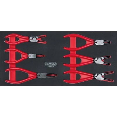 Imagen de KS Tools 713.5006 SCS Juego de alicates para circlips, 6 pzs, en sistema modular 1/3