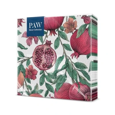 Imagen de PAW Servilletas Papel 3 Capas (33 x 33 cm) I 20 Unidades Perfecto para Cumpleaños, Fiestas, Bodas, Comuniones y Celebraciones de Colores Granada