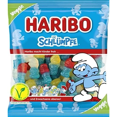 Imagen de Caramelos Haribo Pitufos Dulces Regalo 175 Gramo Total