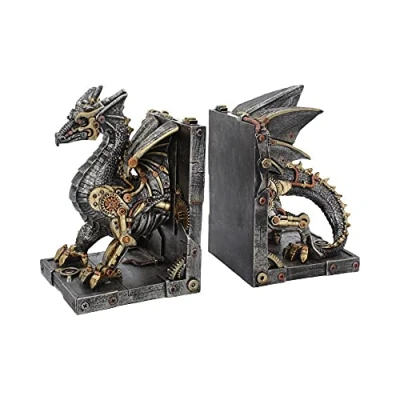 Imagen de Nemesis Now Dracus Machina Sujetalibros (27 cm), Color Bronce