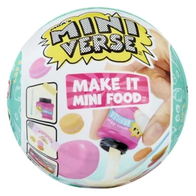 Imagen de MGA&#039;S MINIVERSE Make It Mini Food Cafe Serie 2, Coleccionables, Empaque Ciego Misterioso, Bricolaje, Juego de Resina, Réplica Comida, Coleccionistas, 8+ (sin luz UV)