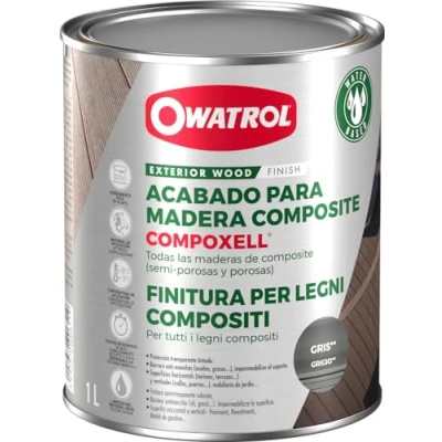 Imagen de OWATROL ACABADO PROTECTOR MADERA COMPOXELL GRIS 1 LT