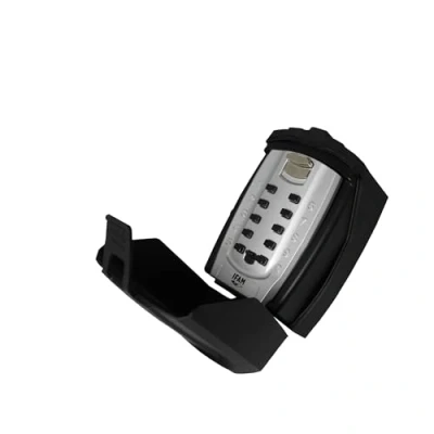 Imagen de IFAM Guardallaves de Pared, Apertura Frontal Digital, Resistente a la Humedad y Golpes, Botones 10 Digitos, Ideal para Alquileres Cortos, Caja Seguridad Llaves Uso Exterior, Aleación Aluminio