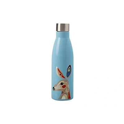 Imagen de Maxwell &amp; Williams Pete Cromer Botella Térmica de Agua con Diseño Canguro Acero Inoxidable 18/10, 500 ml Azul