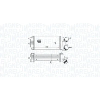 Imagen de MAGNETI MARELLI 351319205110 Intercooler CITROËN: Berlingo / First I Furgón, Xsara Picasso, PEUGEOT: Partner Combispace
