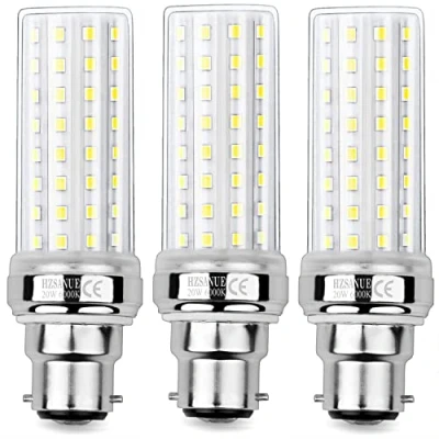 Imagen de HZSANUE LED Maíz Bombilla 20W, 150W Incandescente Equivalentes, 6000K Blanco Frío,B22 Bayoneta Cap Bombillas LED, 2200lm, 3 Pack