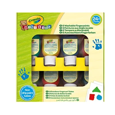 Imagen de Crayola 7958 8 Pinturas de Dedos Lavables Mini Kids , color/modelo surtido