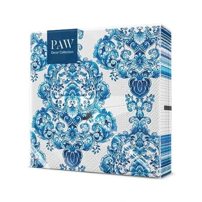 Imagen de PAW Servilletas Papel 3 Capas (33 x 33 cm) I 20 Unidades con Diseño de Clásica Decoradas para Comunión, Bautizo, Decoupage, Fiesta Color: Porcelain Ornament