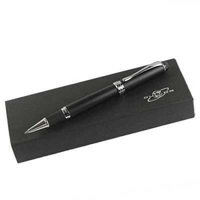 Imagen de Gullor 750 Rollerball Pen mate negro con la caja original de pluma y bolsa