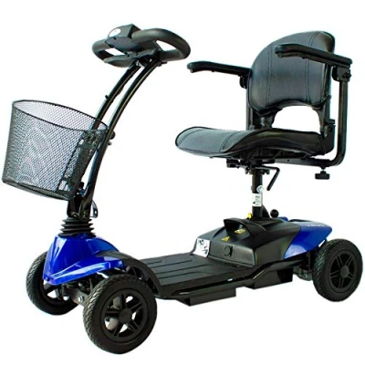 Imagen de Mobiclinic, Vehículo para Personas con Movilidad Reducida, Modelo Virgo, Minusválidos, discapacitados, 4 Ruedas, Desmontable, Manillar Plegable, Auton. 10 km, 12V, Rojo